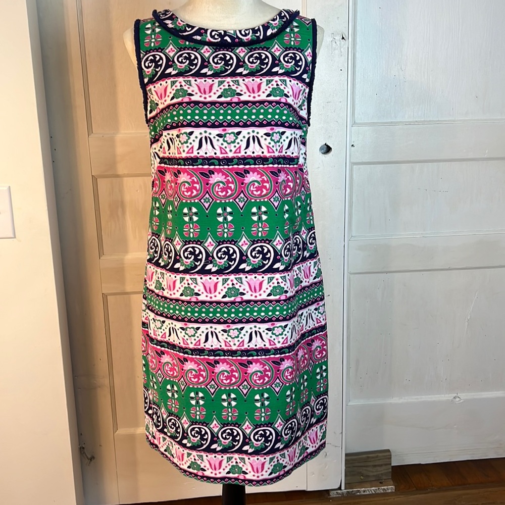 Talbots Multicolor Patterned Dress - image 1